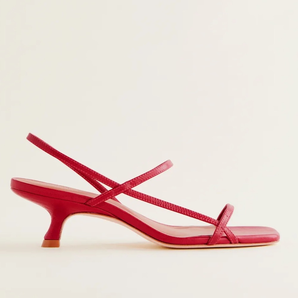 Reformation Serenity Bare Sandal Red - Size 9
